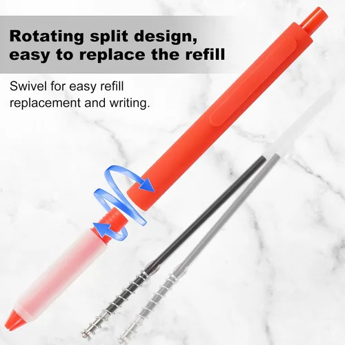 Vista 4 de Bolígrafos a Granel, 30 Piezas Bolígrafos Retráctiles de Punta Media (1.0mm) Bolígrafos de Bola para Escritura Suave Regalos para Mujeres y Hombres