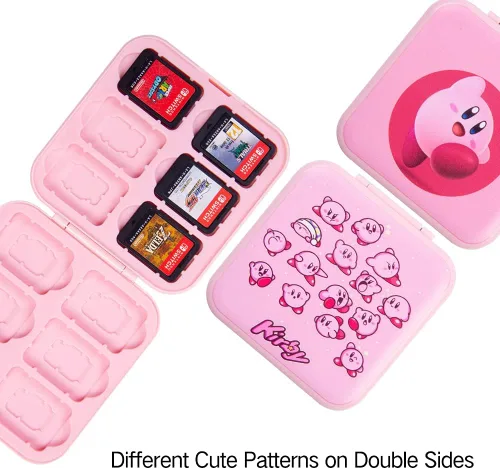Vista 5 de PERFECTSIGHT Switch Game Card Case for Nintendo Switch Lite Switch OLED Cute Kawaii Portable Thin Compact Hard Shell Case Protective Shockproof