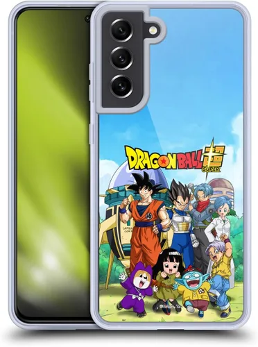 Vista 162 de Head Case Designs Funda de gel con licencia oficial de Dragon Ball Super Group Future Trunks Arc Characters [protección de grado militar] compatible