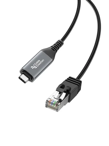 Vista 8 de CableCreation Cable USB a Ethernet de 3.3 pies, cable de red LAN de Internet USB a RJ45, Gigabit conectado directamente, compatible con laptop, PC