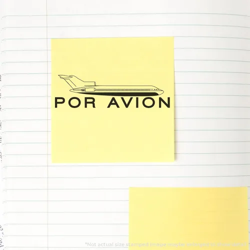 Vista 6 de Sello autoentintado por avión, perfecto para pequeñas empresas, impresiones de hasta 5 K, disponible en 11 colores de tinta, reutilizable, fácil