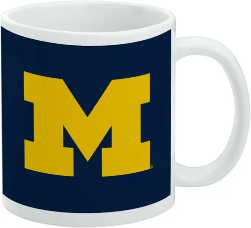 Vista 149 de Taza de cerámica con el logotipo principal de la Universidad Rider, taza de regalo novedosa para café, té y bebidas calientes, 11oz, blanca
