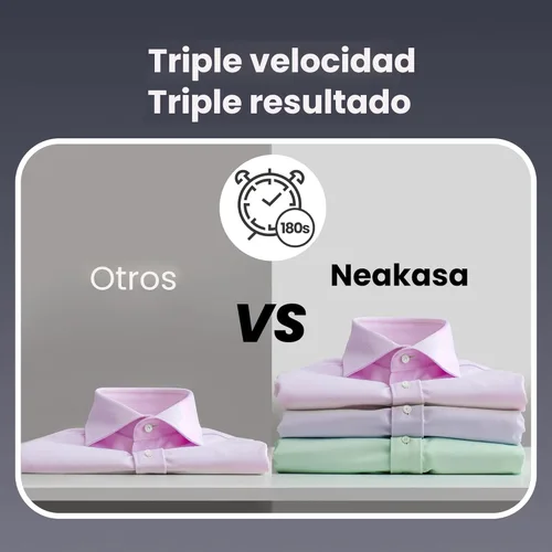Vista 4 de Neakasa Magic 1 vaporizador al vacío, vaporizador de mano para ropa de viaje, succión de 2300 Pa para agarres de ropa, plancha de vapor 2 en 1