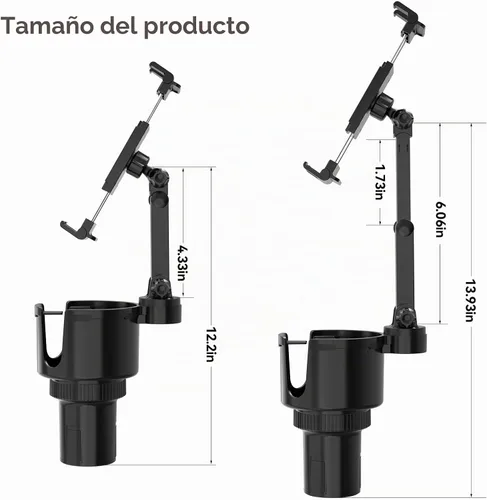 Vista 8 de PLDHPRO Soporte para tablet para automóvil, soporte ajustable para camión, iPad, soporte con brazo telescópico para iPad Pro Air Mini Galaxy Tab