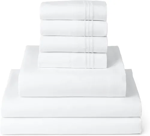 Vista 48 de Mellanni Juego de sábanas Twin XL - Juego de ropa de cama de 4 piezas de la colección icónica, (incluyendo 2 fundas de almohada), bolsillo profundo