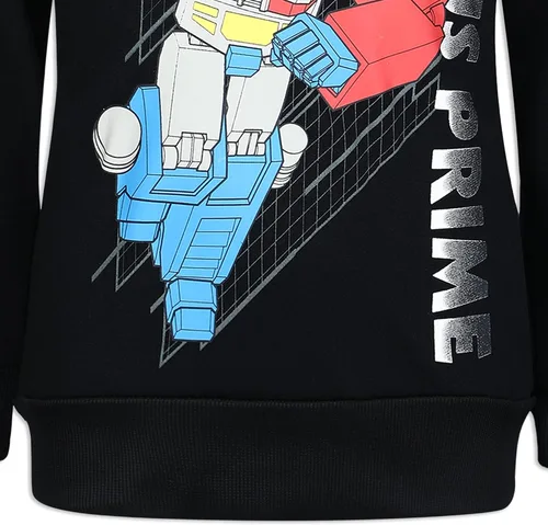 Vista 4 de Transformers Hasbro Optimus Prime - Conjunto de sudadera con capucha y pantalones para niños pequeños