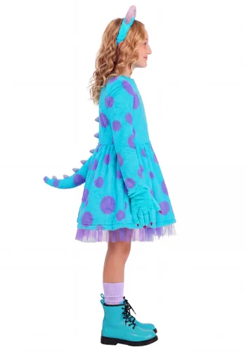 Vista 4 de Disfraz de Vestido Sulley de Monsters Inc. Disney Pixar para Niña Multicolor