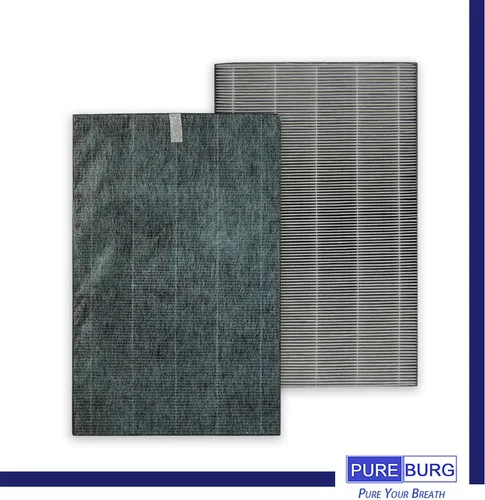 Vista 3 de PUREBURG Juego de filtros de repuesto compatibles con purificador de aire Sharp KC-850U y KC-C100U PlasmaCluster H13 HEPA + carbón activado + filtro