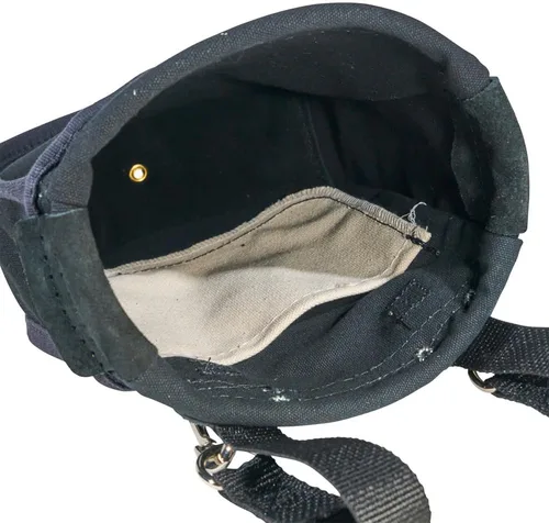 Vista 7 de Klein Tools 51A Bolsa de herramientas, bolsa de utilidad para transportar tuercas y tornillos, con bolsillo interior, lienzo No. 10, 9 x 3.5 x 10
