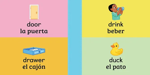 Vista 4 de 100 First Words for Toddlers English-Spanish Bilingual 100 primeras palabras para niños pequeños Inglés - Español Bilingüe