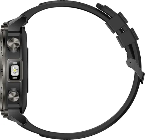 Vista 16 de Reloj inteligente militar para hombre, reloj GPS con linterna, brújula 3ATM, impermeable, resistente, táctico, inteligente, Bluetooth, 1.45