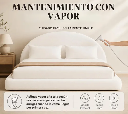 Vista 4 de Cama redonda – Funda lavable con cremallera – Espuma suave tapizada de lino – Modular minimalista moderno – Media luna – Se vende por separado