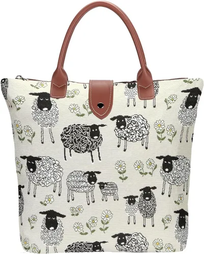Vista 13 de Signare Bolsa plegable para tapiz, bolsa de compras reutilizable, bolsa de comestibles