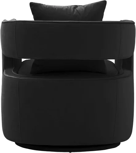 Vista 6 de Tov Furniture Kennedy Silla giratoria (negro)