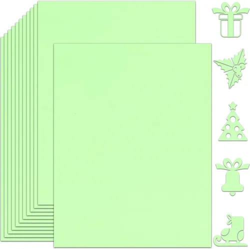 Vista 9 de 25 hojas de papel de cartulina negro 8.5'' x 11'', 250 g/m²/92 lb papel grueso para álbum de recortes, invitaciones, impresión y tarjetas DIY