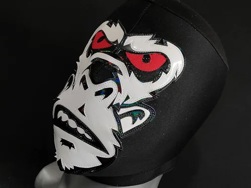 Vista 4 de MÁSCARA DE LUCHA DE LUCHA DE APE GORILLA LUCHADOR LUCHADOR LUCHA LIBRE MEXICANO BLANCO