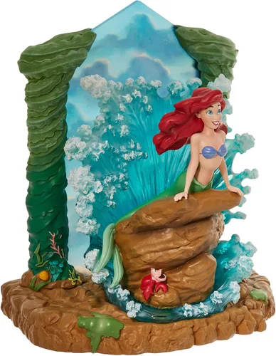 Vista 6 de Enesco Disney Showcase - Figura iluminada de Ariel Crashing Waves de La Sirenita, 9 pulgadas, multicolor