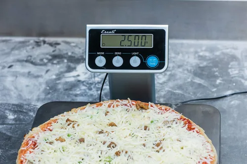 Vista 7 de San Jamar SCDGPC13 - Báscula digital de alimentos y cocina con control de porciones grandes, capacidad de 13 lb