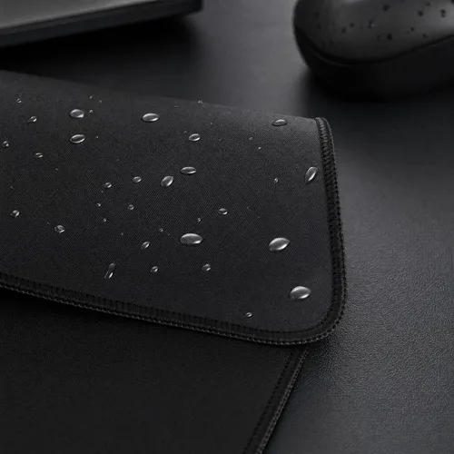 Vista 4 de Alfombrilla para mouse con borde cosido, base de goma antideslizante, alfombrilla de mouse impermeable y texturizada de primera calidad