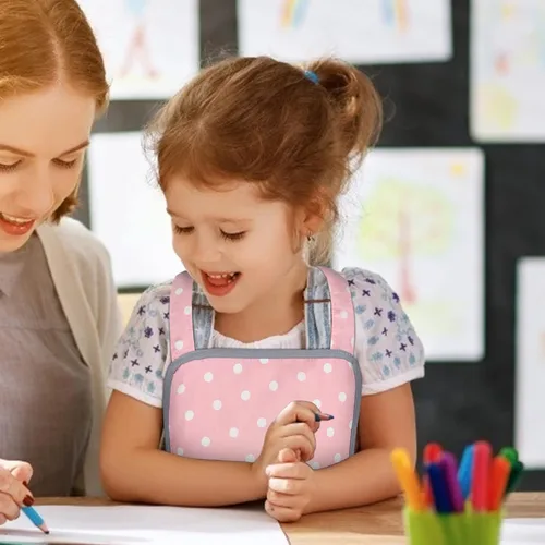 Vista 5 de G2PLUS Delantales de algodón para niñas de 2 a 5 años, delantal para niños, ideal para hijas y niñas de arena
