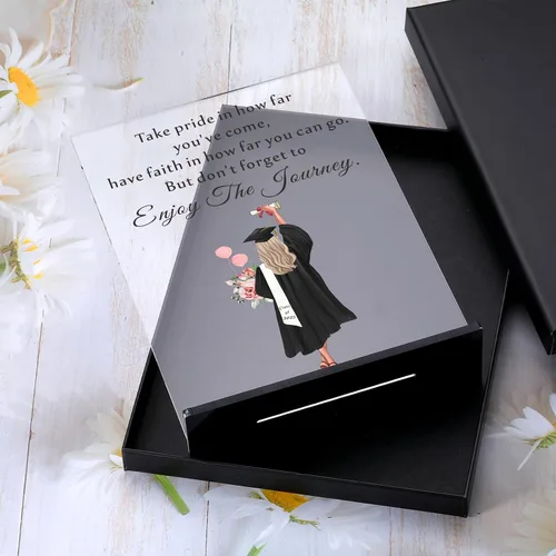 Vista 7 de Regalos de graduación de la clase de 2025, letrero decorativo de escritorio, regalo inspirador para mujeres, niñas, hijas, hermanas, amigas, escuela