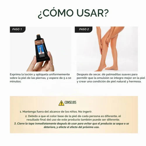Vista 6 de Maquillaje de piernas impermeable sin transferencia, brillo medio, 1 oz, cobertura de venas de piernas, maquillaje para cubrir cicatrices de piernas
