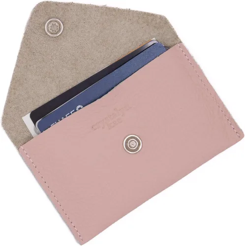 Vista 18 de Funda de cuero para tarjetas Mini cartera con broche de perlas - Hecho en los Estados Unidos