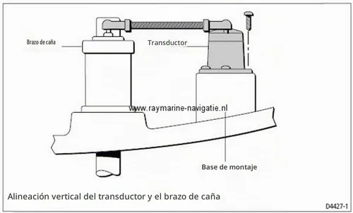 Vista 3 de Raymarine Transductor de referencia del timón rotatorio