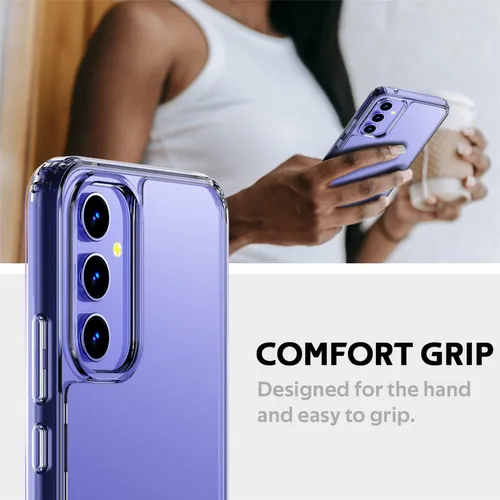 Vista 4 de Defender - Funda transparente para Samsung Galaxy A54, funda para Samsung Galaxy A54 5G, absorción de impactos, parachoques híbrido de aire, a
