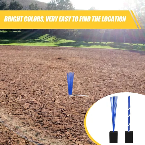 Vista 6 de Deekin 4 piezas de tapones de base de anclaje, equipo de mantenimiento de campo de béisbol, accesorios de béisbol para campo de béisbol