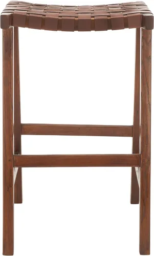 Vista 11 de Safavieh Home Collection Abreu - Taburete rectangular de madera maciza de 30 pulgadas (totalmente montado)