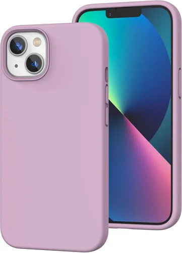 Vista 238 de Funda de silicona líquida compatible con iPhone 12 Pro Max 6.7 pulgadas, funda de gel de protección completa con forro de microfibra, funda