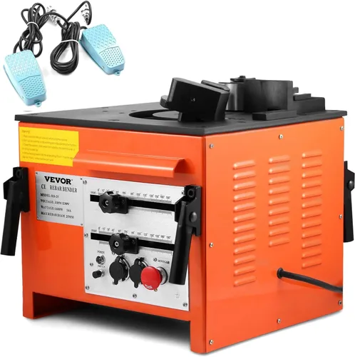 Vista 10 de Happybuy Dobladora de barras de refuerzo hidráulica eléctrica, dobladora eléctrica portátil de 900 W, dobladora de hasta 5/8 pulgadas #5 0.157-0.630