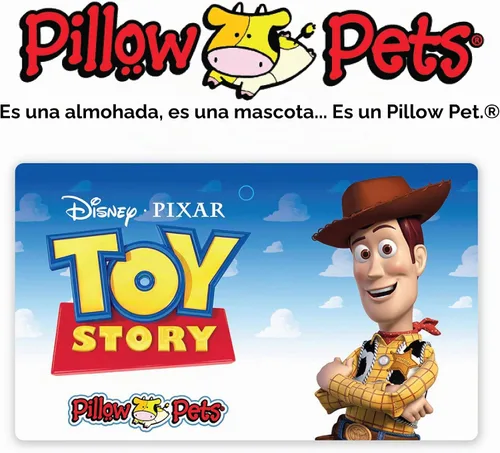 Vista 6 de Pillow Pets Disney Pixar Woody, peluche de 16 pulgadas