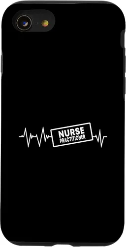 Vista 13 de Funda de ropa de enfermería para iPhone 14 con latido del corazón y NP