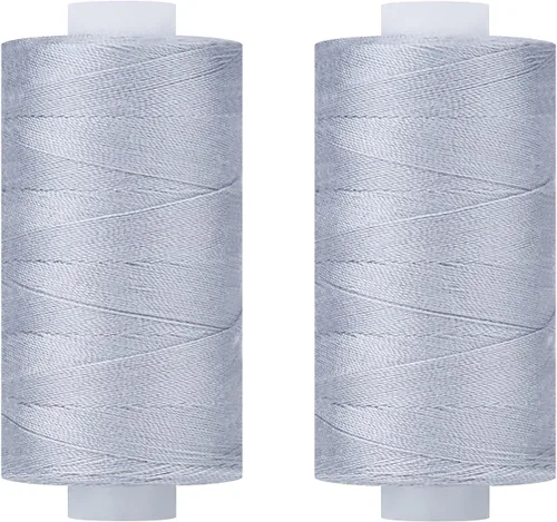 Vista 11 de Simthread - Hilo multiusos de poliéster 400 yardas cada uno (1 blanco y 1 negro)