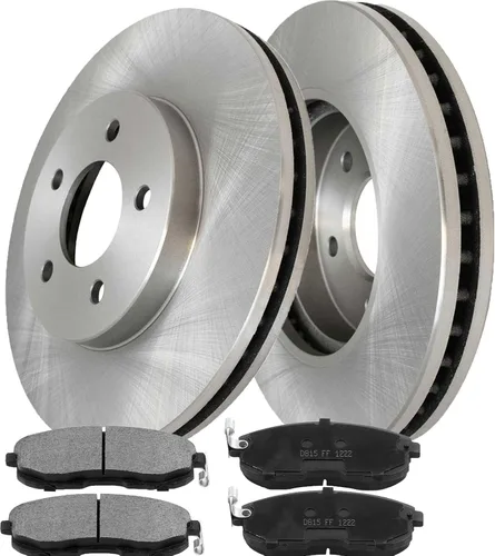 Vista 2 de MotorbyMotor Juego de Kit de Frenos Delanteros de 296mm Rotores y Pastillas de Freno de Reemplazo para Nissan Altima 2007-2012, 2013 Nissan Altima