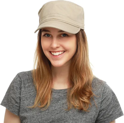 Vista 50 de The Hat Depot Cadet Military Army - Gorra de béisbol de algodón lavado con teñido anudado y algodón lavado básico y desgastado, gorra de algodón