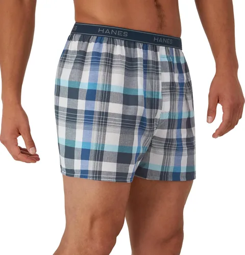Vista 3 de Hanes - Boxeadores de tartán para hombre
