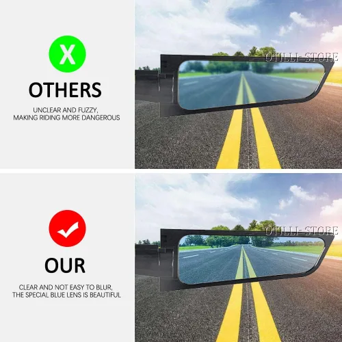 Vista 6 de Para BMW F900R 2017-2023 F900XR 2020-2023 F900 R XR Espejos laterales de viento de motocicleta Espejo retrovisor ajustable Accesorios de motocicleta