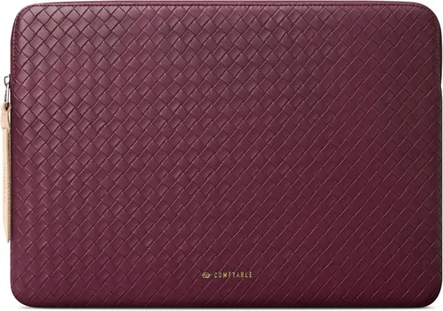 Vista 11 de Comfyable Woven-Look - Funda para laptop de 13 pulgadas y 14 pulgadas, compatible con MacBook Air M5 y MacBook Pro M5 Pro/Max 2026, funda de viaje