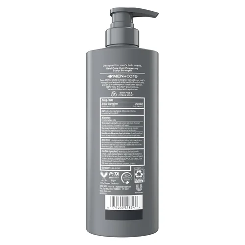 Vista 2 de DOVE MEN+CARE Champú 2 en 1 + acondicionador anticaspa 1 unidad para mejorar la salud del cuero cabelludo, con piritiona de zinc, 18 onzas