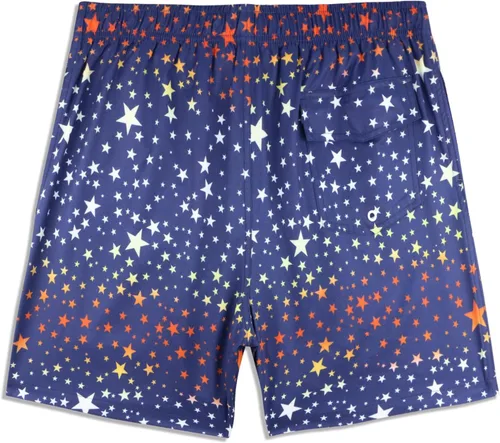 Vista 3 de Traje de baño para hombre con forro de compresión de secado rápido de 5.5 pulgadas con forro tipo bóxer amarillo (1-Yellowstar)