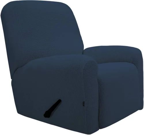 Vista 38 de PureFit Funda elástica para sofá biplaza, funda de sofá suave y antideslizante de jacquard de elastano, protector de muebles lavable con espuma