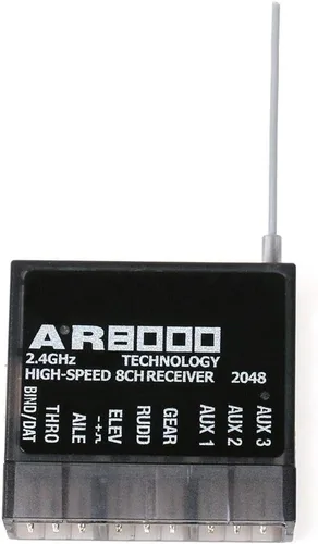 Vista 7 de Receptor RC de velocidad rápida para espectro AR8000 8CH DSM2 DSMX DX7 DX8 DX9 DX18