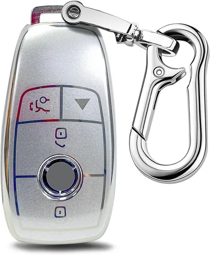 Vista 7 de para funda de llavero Mercedes Benz, protector de llave compatible con 2017-2023 Clase E 2018-2021 Clase S 2019-2023 Clase A Clase C Clase G