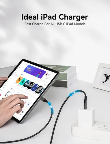 Vista 4 de Bloque de cargador de pared USB C para iPhone y cable USB C a USB C
