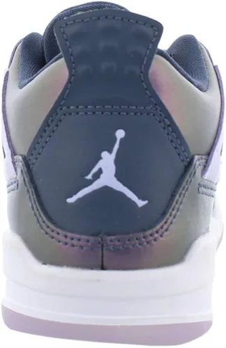 Vista 4 de Nike Jordan 4 Retro SE PS Kids Monsoon BlueMelon TintWhiteArmory Blue BQ9042