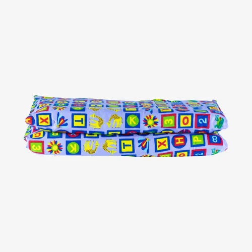 Vista 2 de KinderMat Sheets Eric Carle - Alfombrilla para siesta completa, lavable, edición especial, ABC y 123, regular, 47 x 22 pulgadas, ideal
