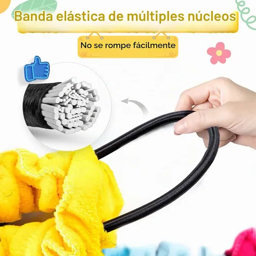 Vista 3 de Banda Elástica de Vellón Polar Cooperativa Extensible Integraciones Movimiento Dinámico Ejercicio Látex Más Extensible 12 Pies Accesorio